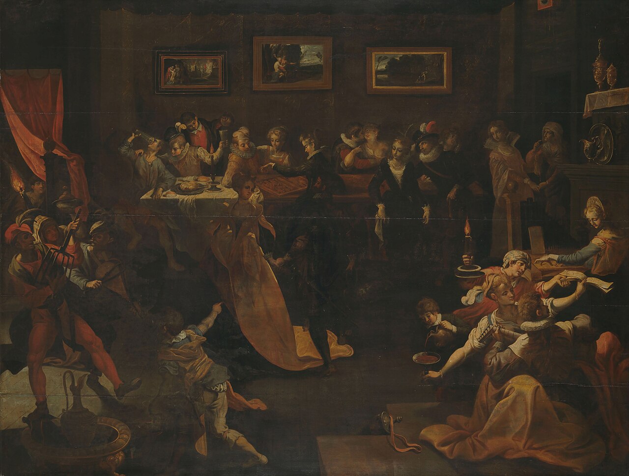 Night Banquet and Masquerade by Joos van Winghe