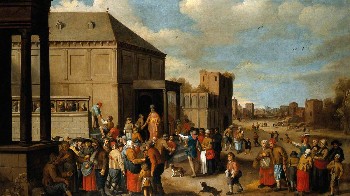 The Halt and the Blind Being Summoned to the Great Supper by Joost Cornelisz Droochsloot
