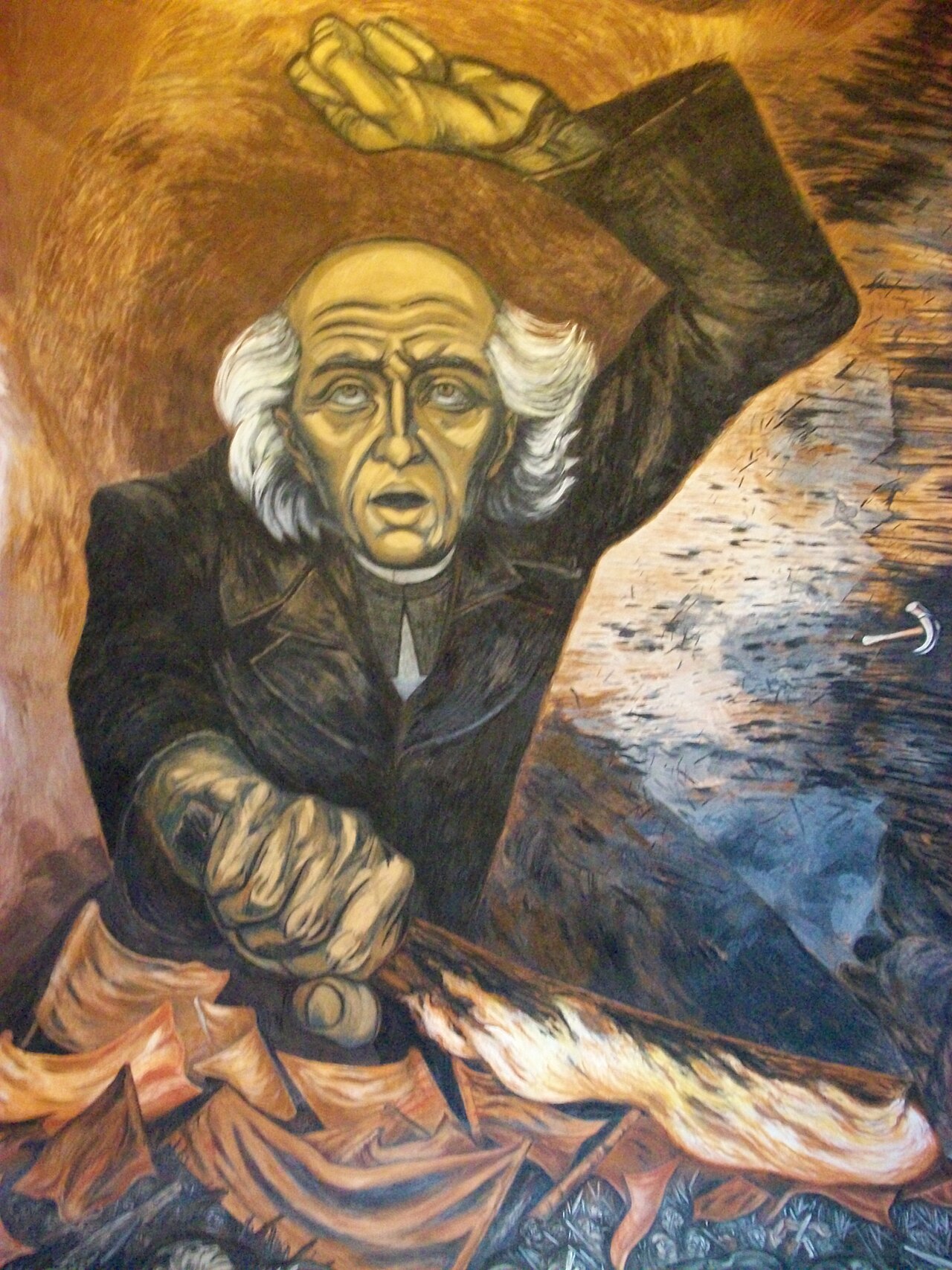 Hidalgo incendiario by José Clemente Orozco