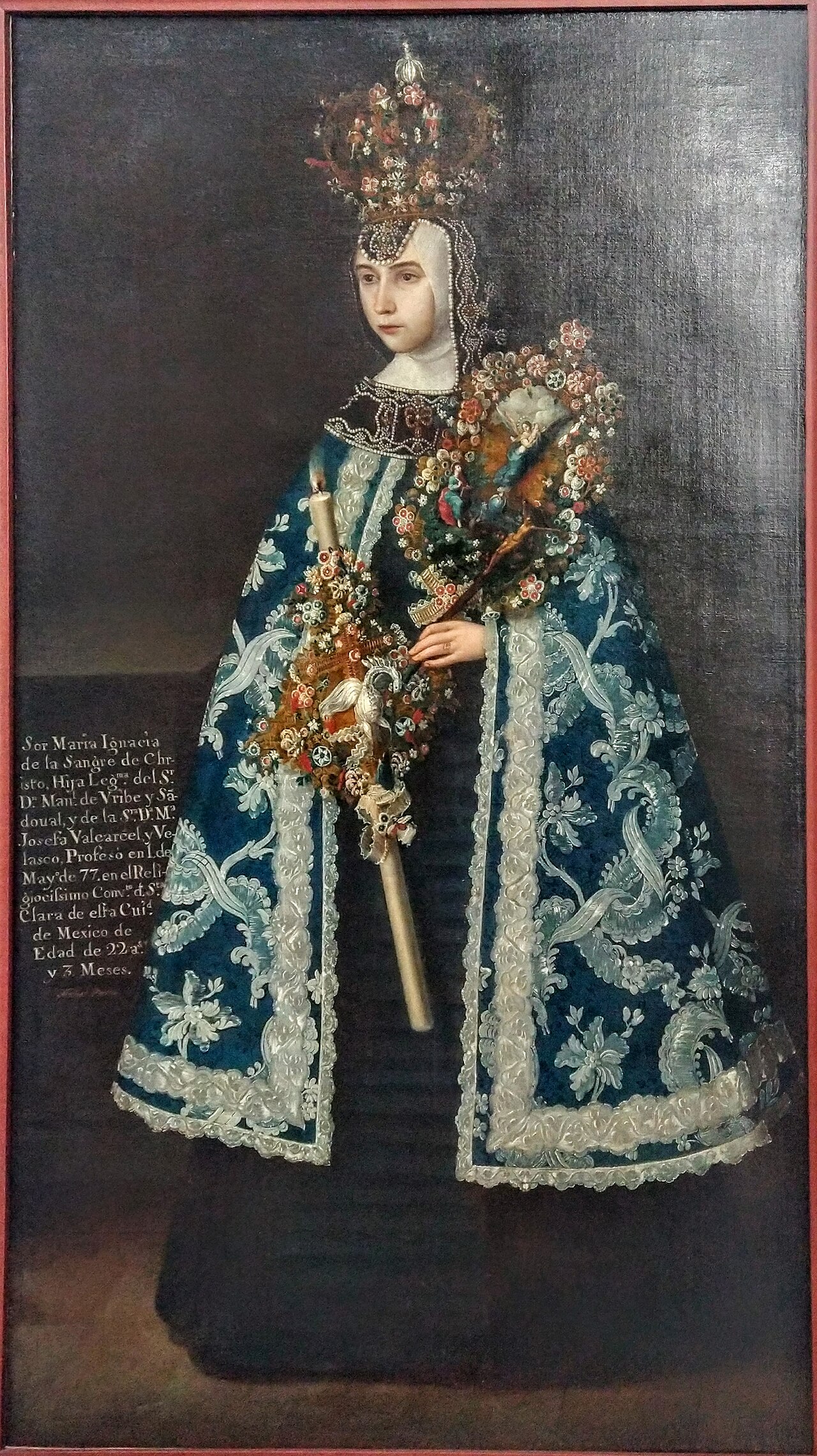 Porträt der Sor María Ignacia de la Sangre de Cristo by José de Alcíbar