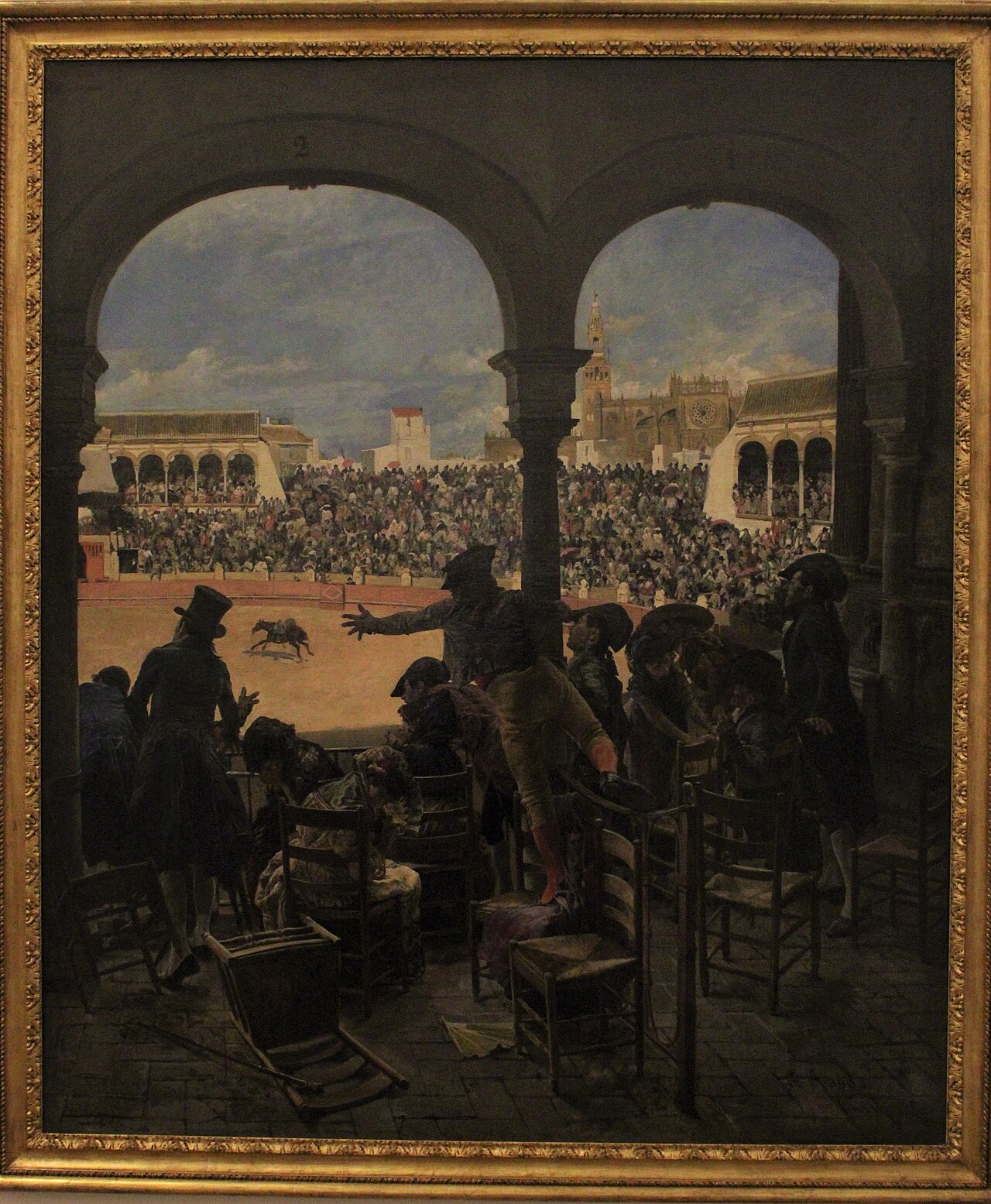 Un lance en la Plaza de Toros by José Jiménez Aranda