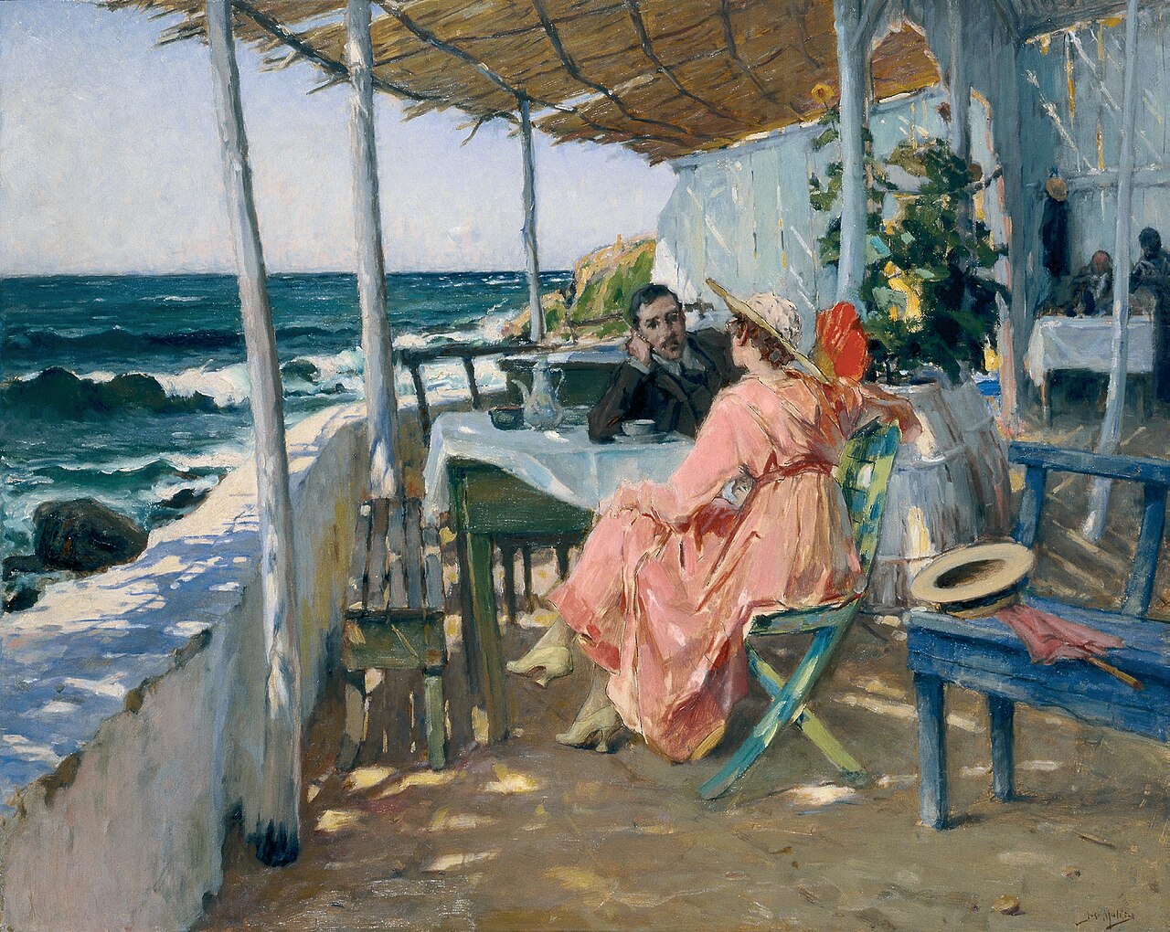 À Beira-mar by José Malhoa