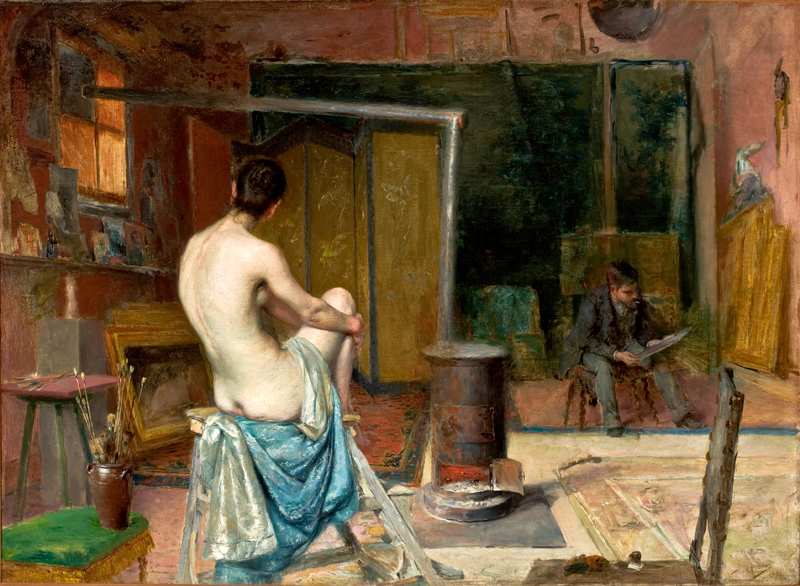 The Artist's Atelier by José Malhoa