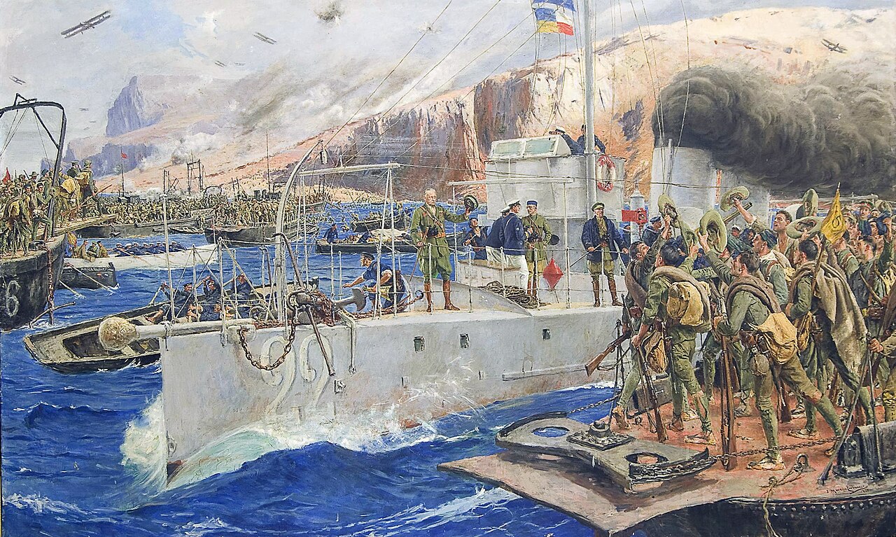 Alhucemas Landing by José Moreno Carbonero