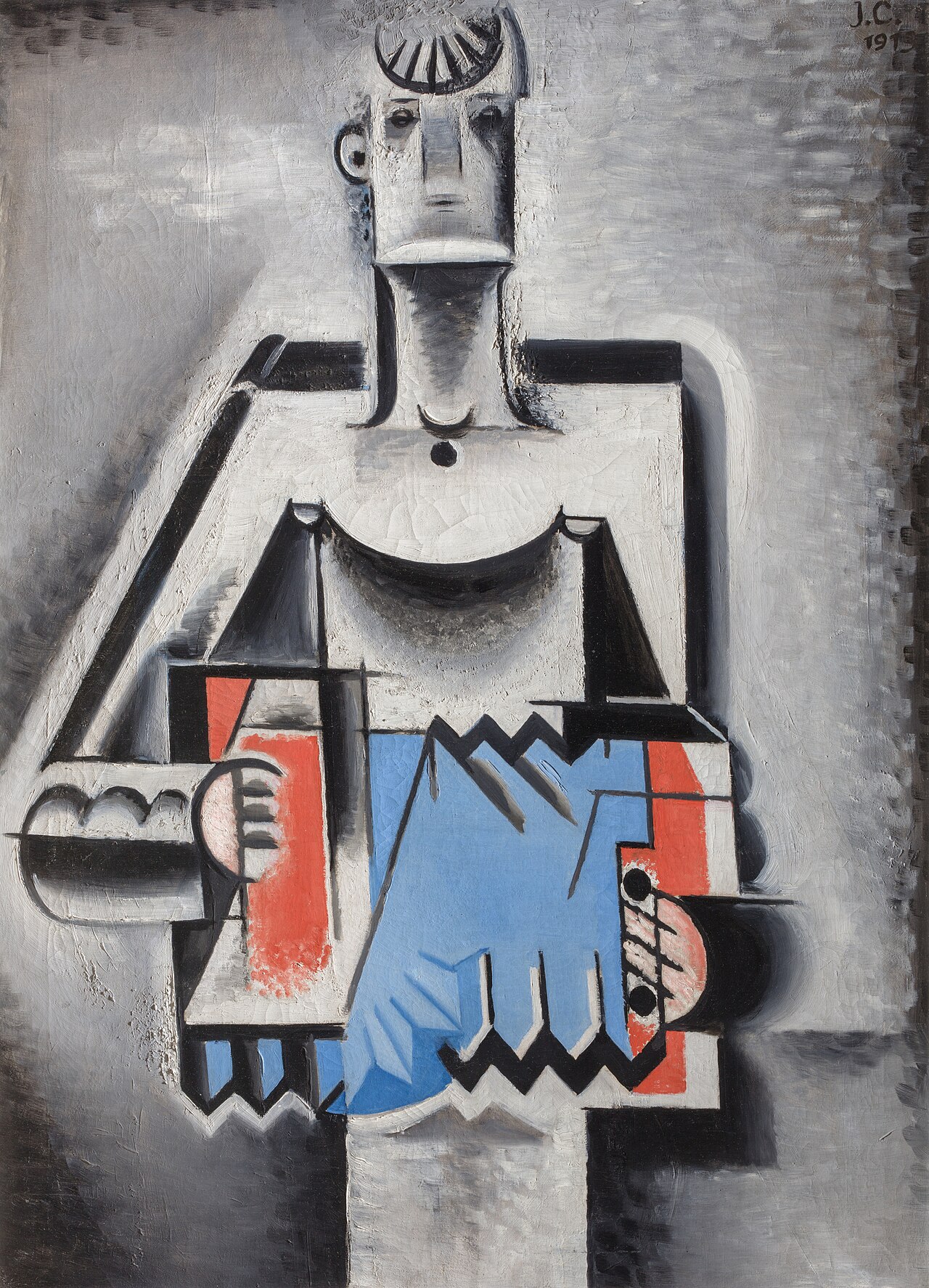 Accordion Player by Josef Čapek
