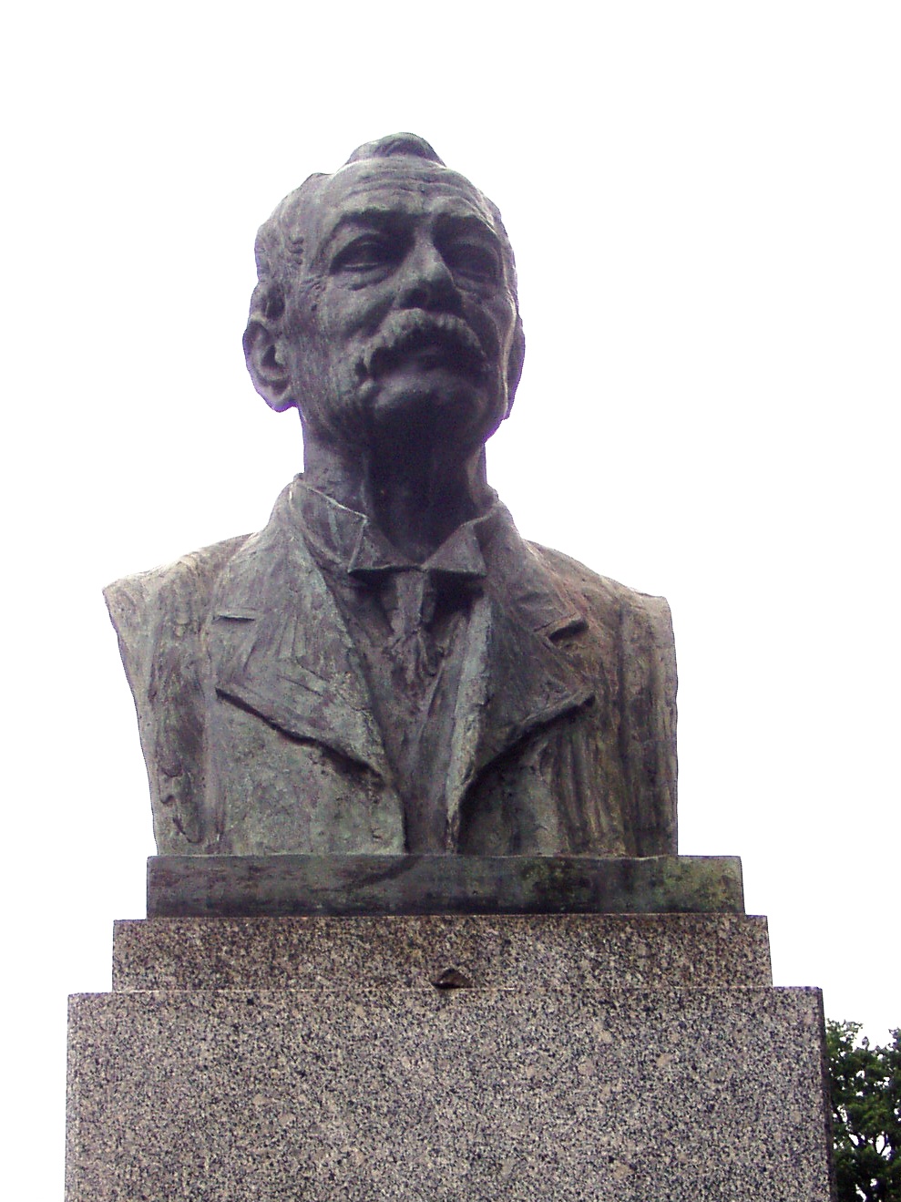 Josef Pekař bust in Turnov by Josef Drahoňovský