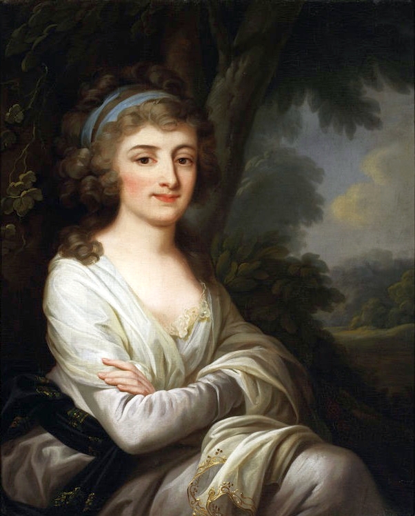 Portrait of Anna Krasińska née Ossolińska. by Josef Grassi