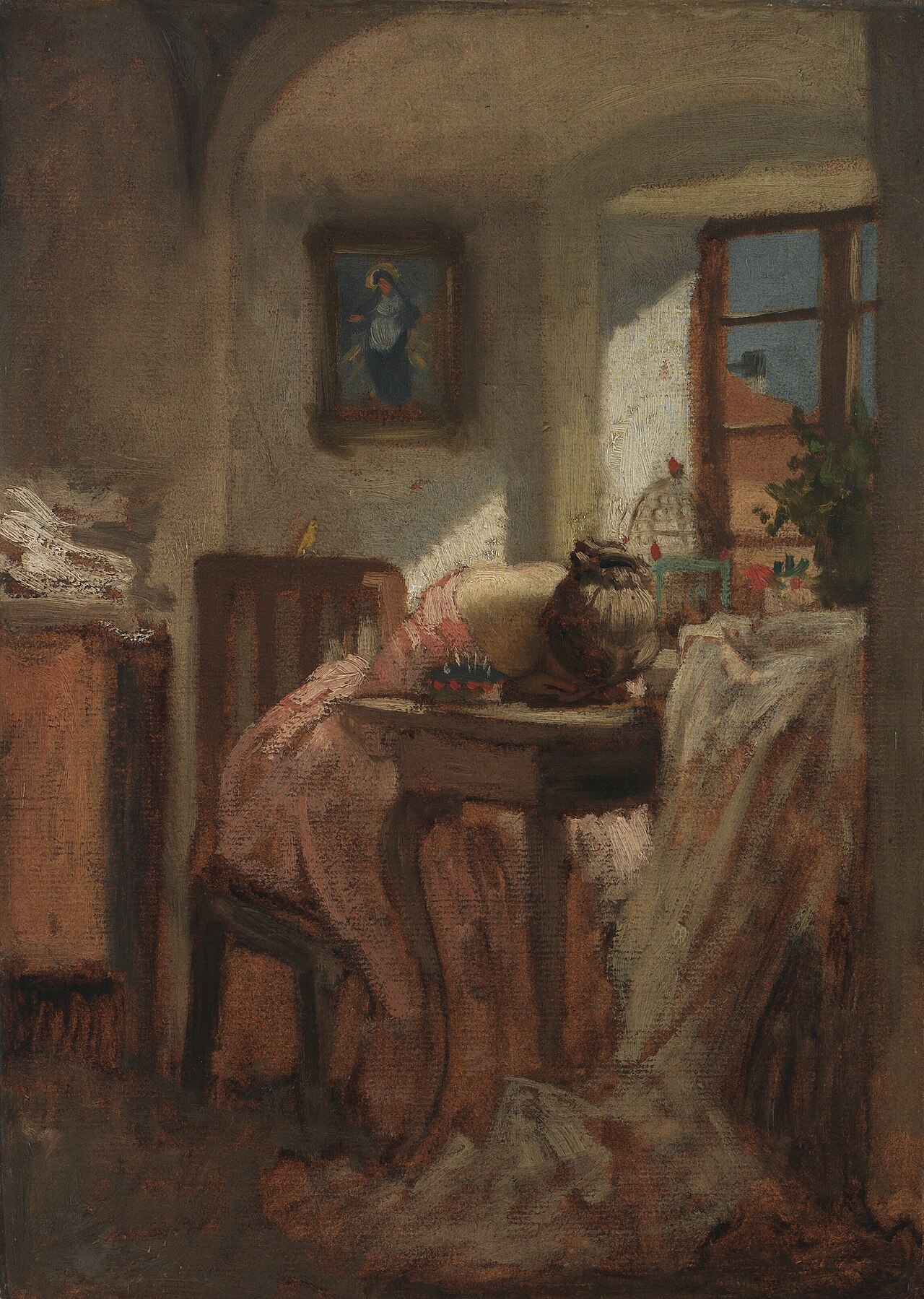 Seamstress by Josef Mánes