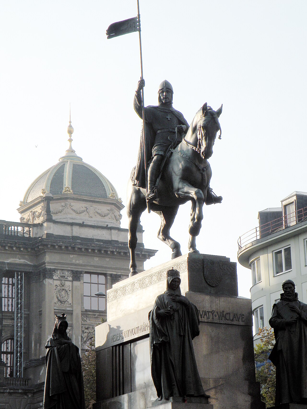 Statue of St. Wenceslaus by Josef Václav Myslbek
