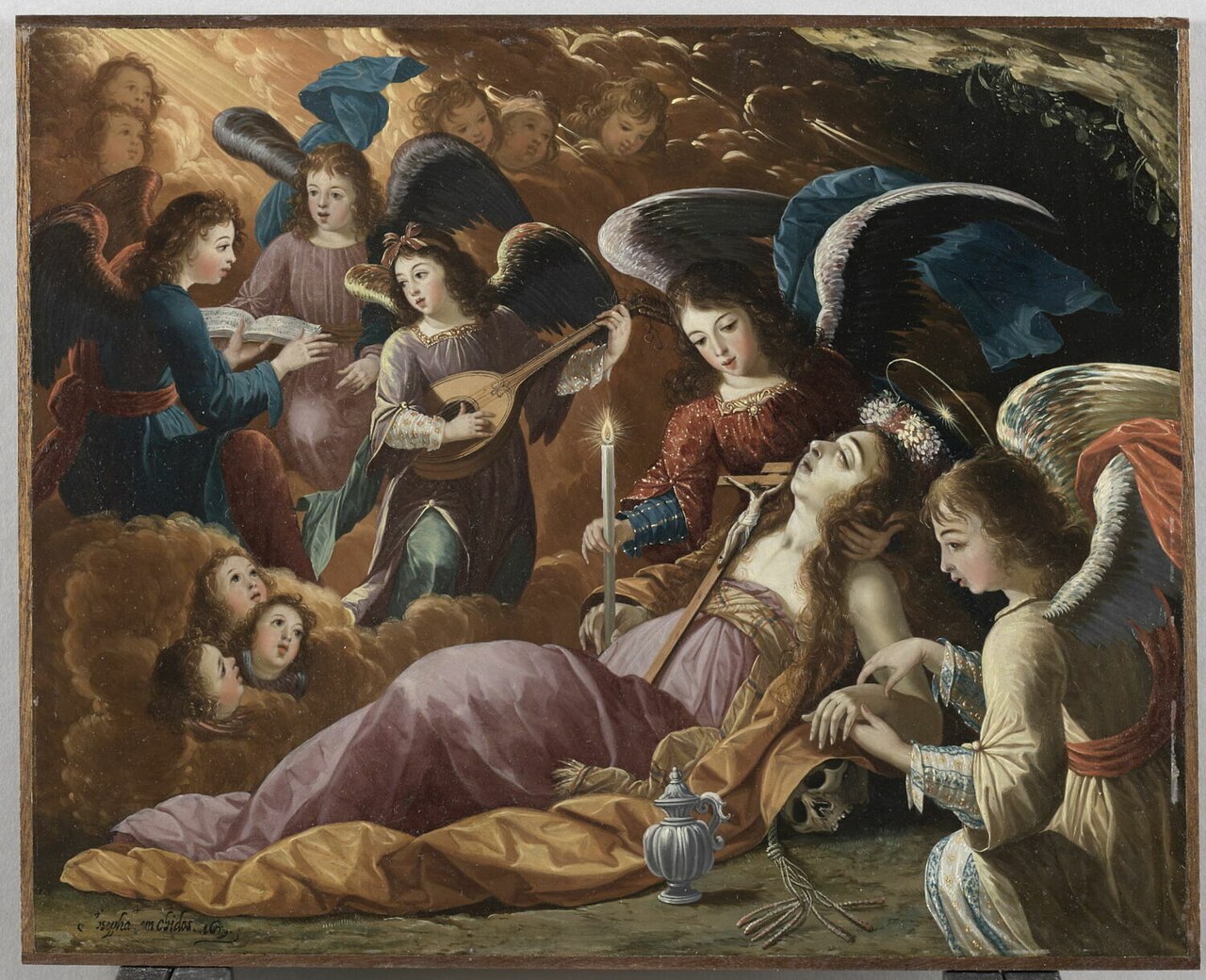 The Penitent Magdalene Comforted by Angels by Josefa de Óbidos