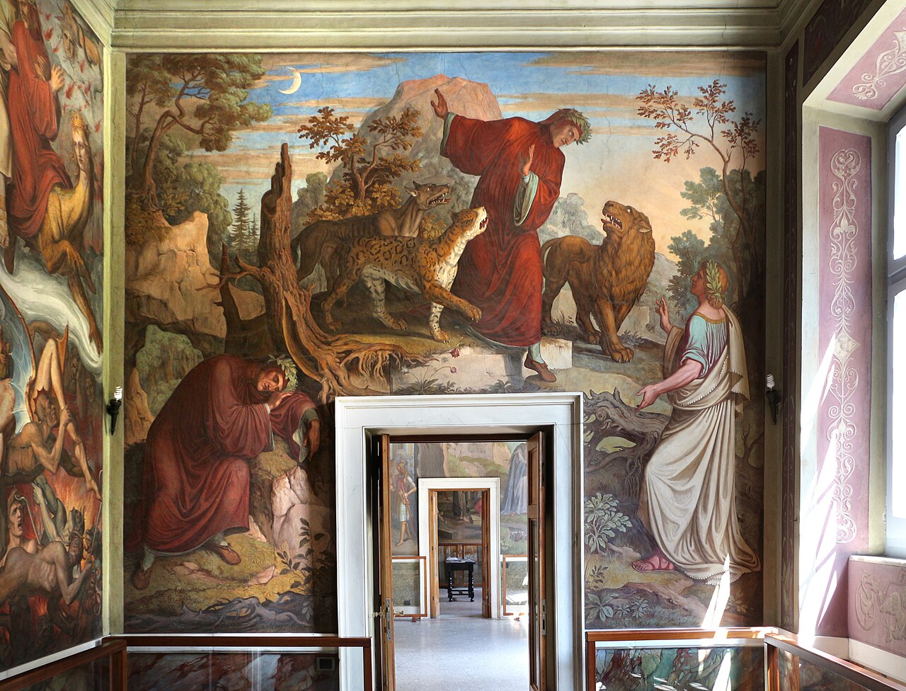 The beginning of the poem: Dante and Virgil by Joseph Anton Koch