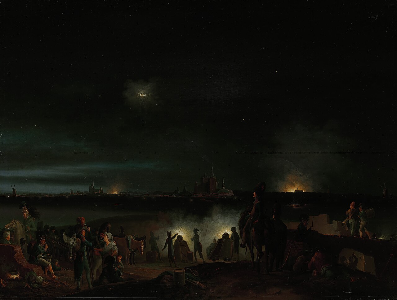 The Shelling of ’s-Hertogenbosch by the French by Joseph August Knip