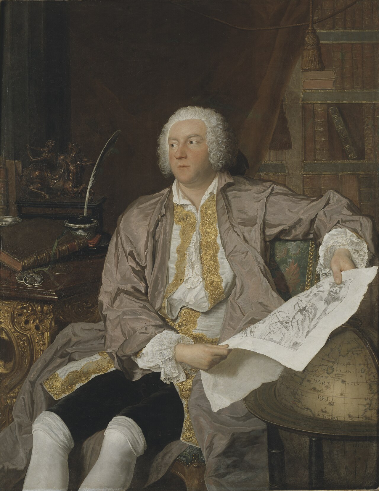 Count Carl Gustaf Tessin by Joseph Aved