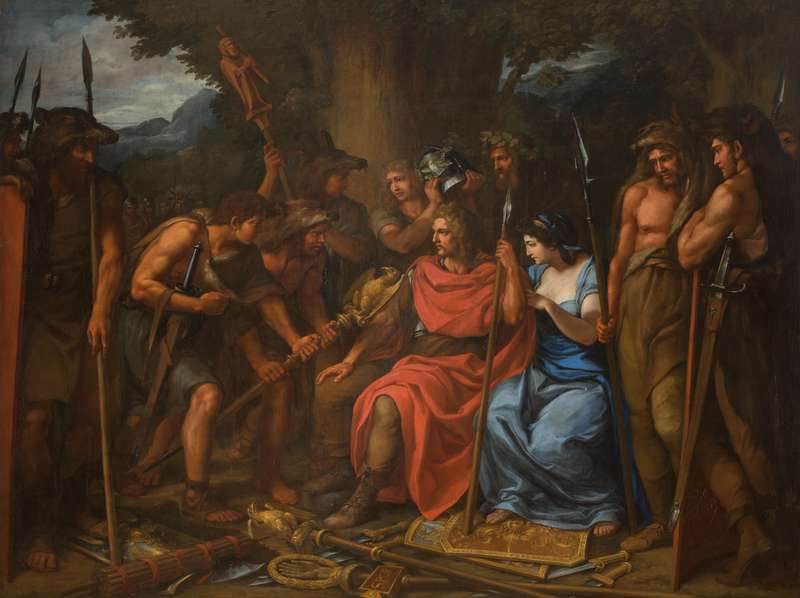 Arminius after the Battle at the Teutonburg Forest by Joseph Bergler the Younger
