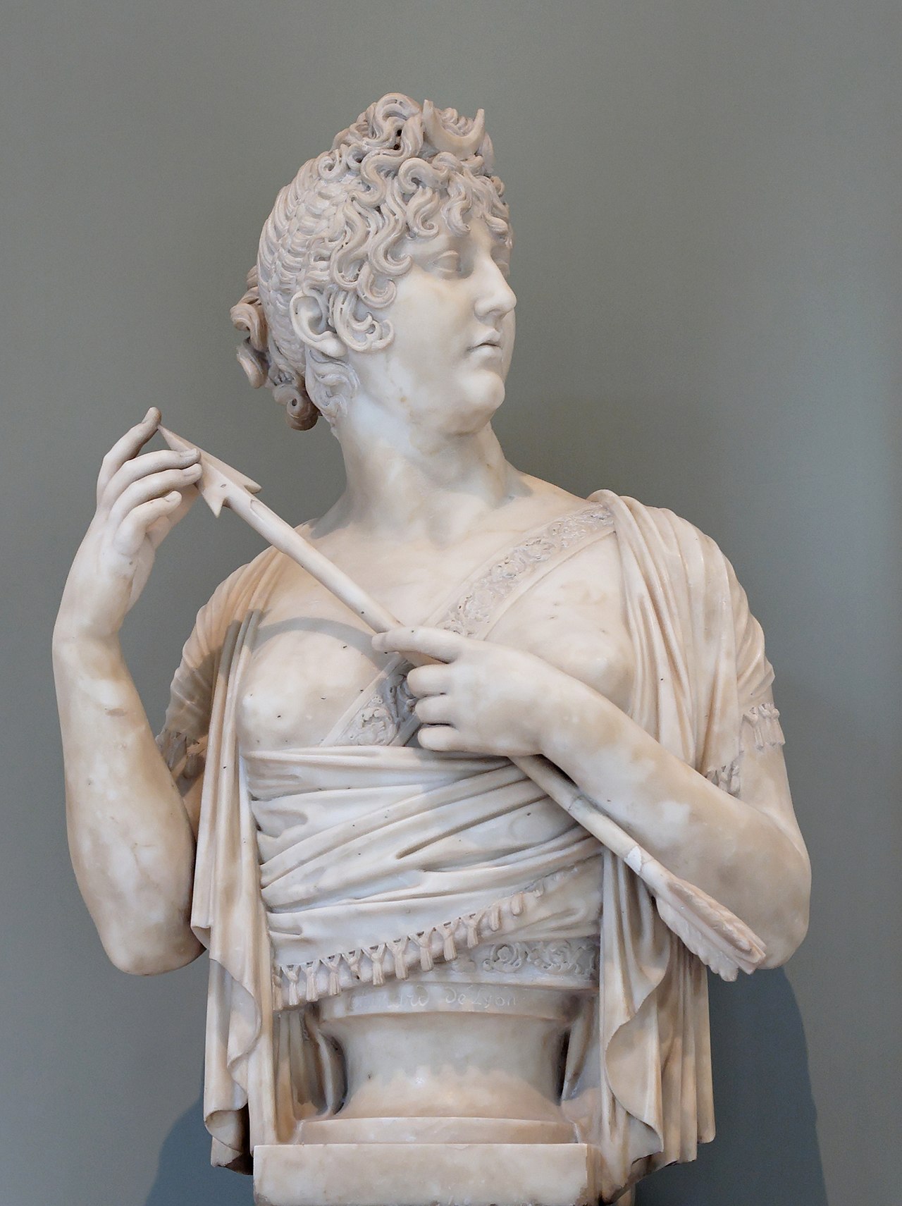 Mrs. de Verninac as Diana the Huntress by Joseph Chinard