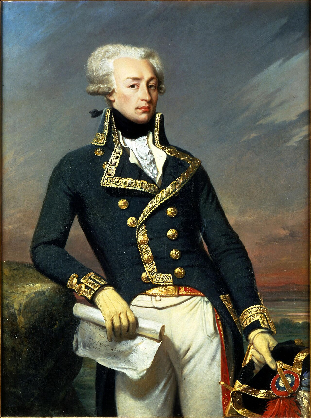 Portrait of Gilbert Motier the Marquis De La Fayette as a Lieutenant General, 1791 by Joseph-Désiré Court