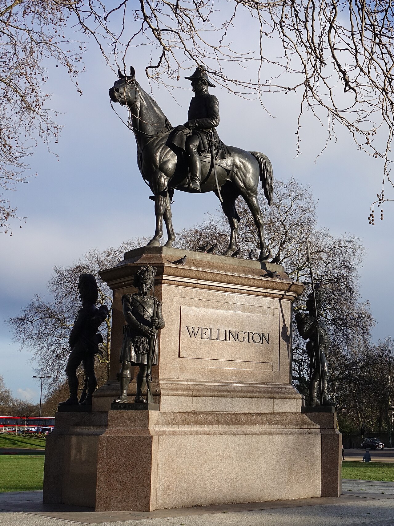 Equestrian statue of the Duke of Wellington by Joseph Edgar Boehm