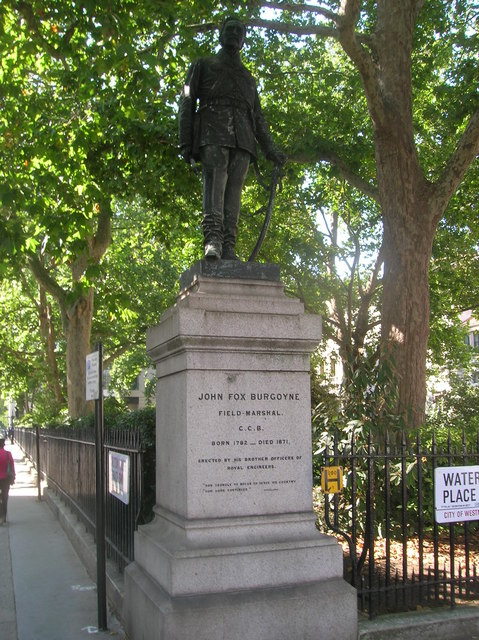 Statue of John Fox Burgoyne by Joseph Edgar Boehm