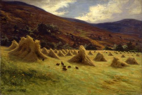 Harvesting, Forest of Birse by Joseph Farquharson