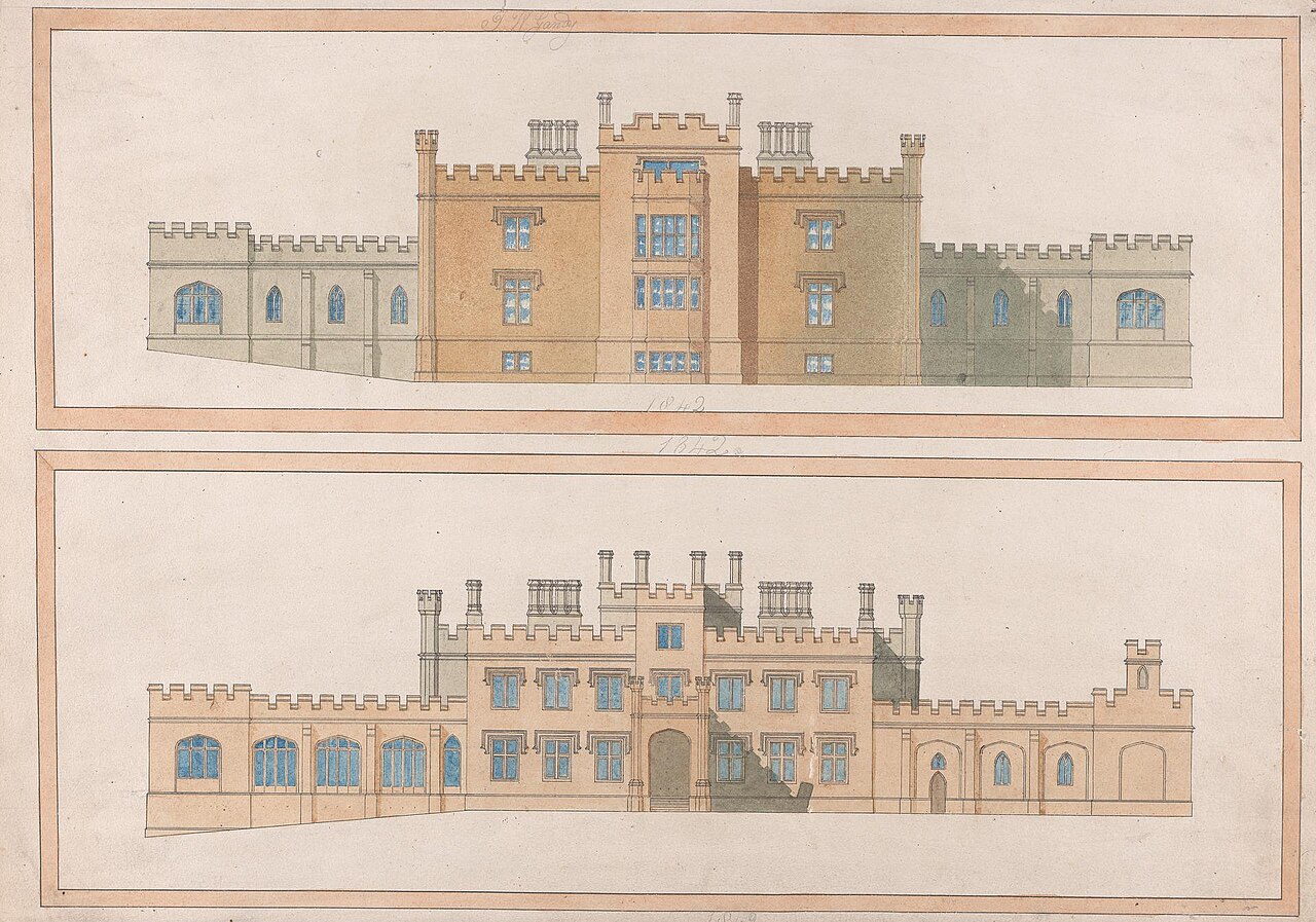 Design for a Tudoresque Country House by Joseph Gandy