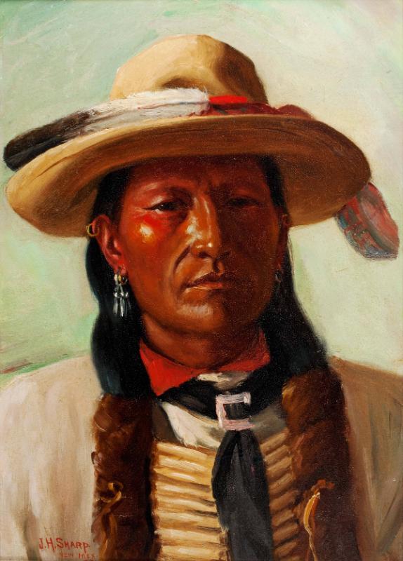 Comming Elk, Cheyenne by Joseph Henry Sharp