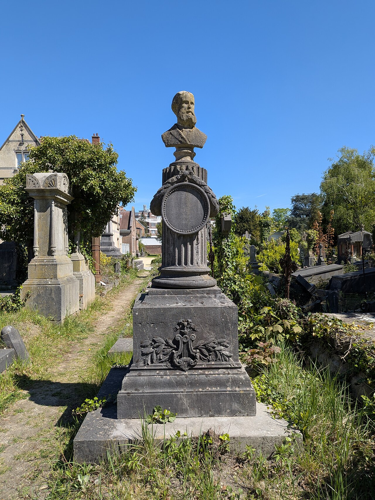 grave of Homère Goossens by Joseph Jaquet