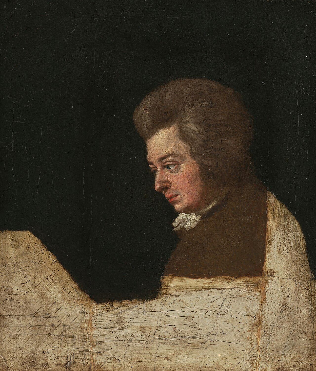 Mozart at the Piano by Joseph Lange