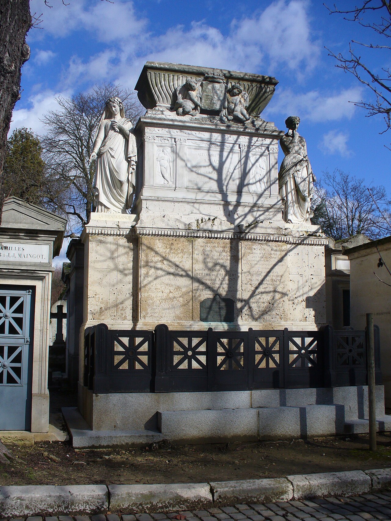 Alexandre Aguado's tomb by Joseph-Marius Ramus