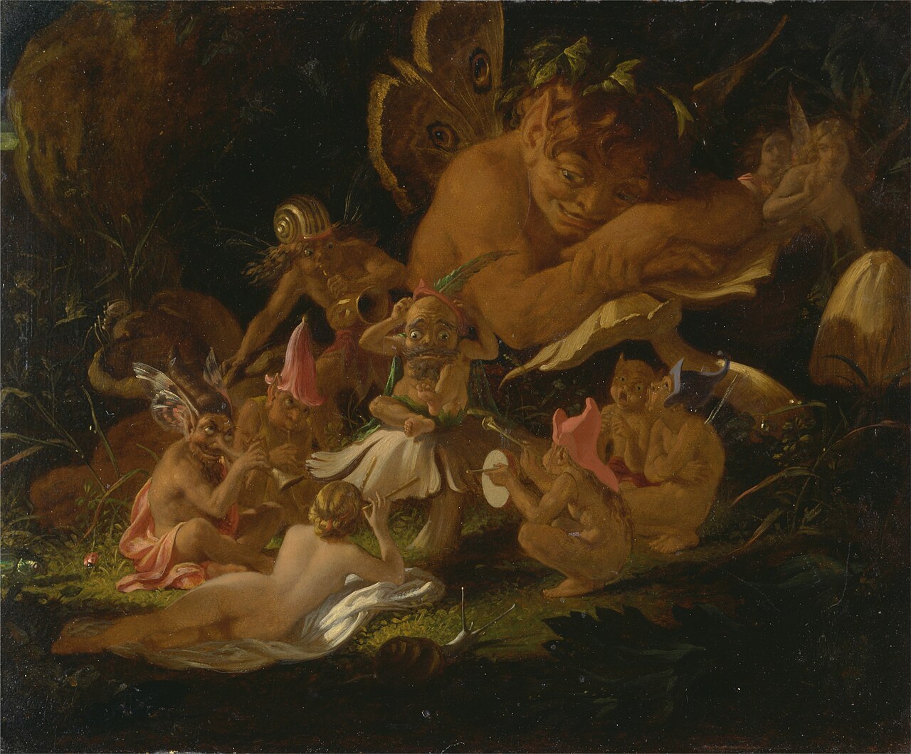 Puck and Fairies, from "A Midsummer Night's Dream" by Joseph Noel Paton