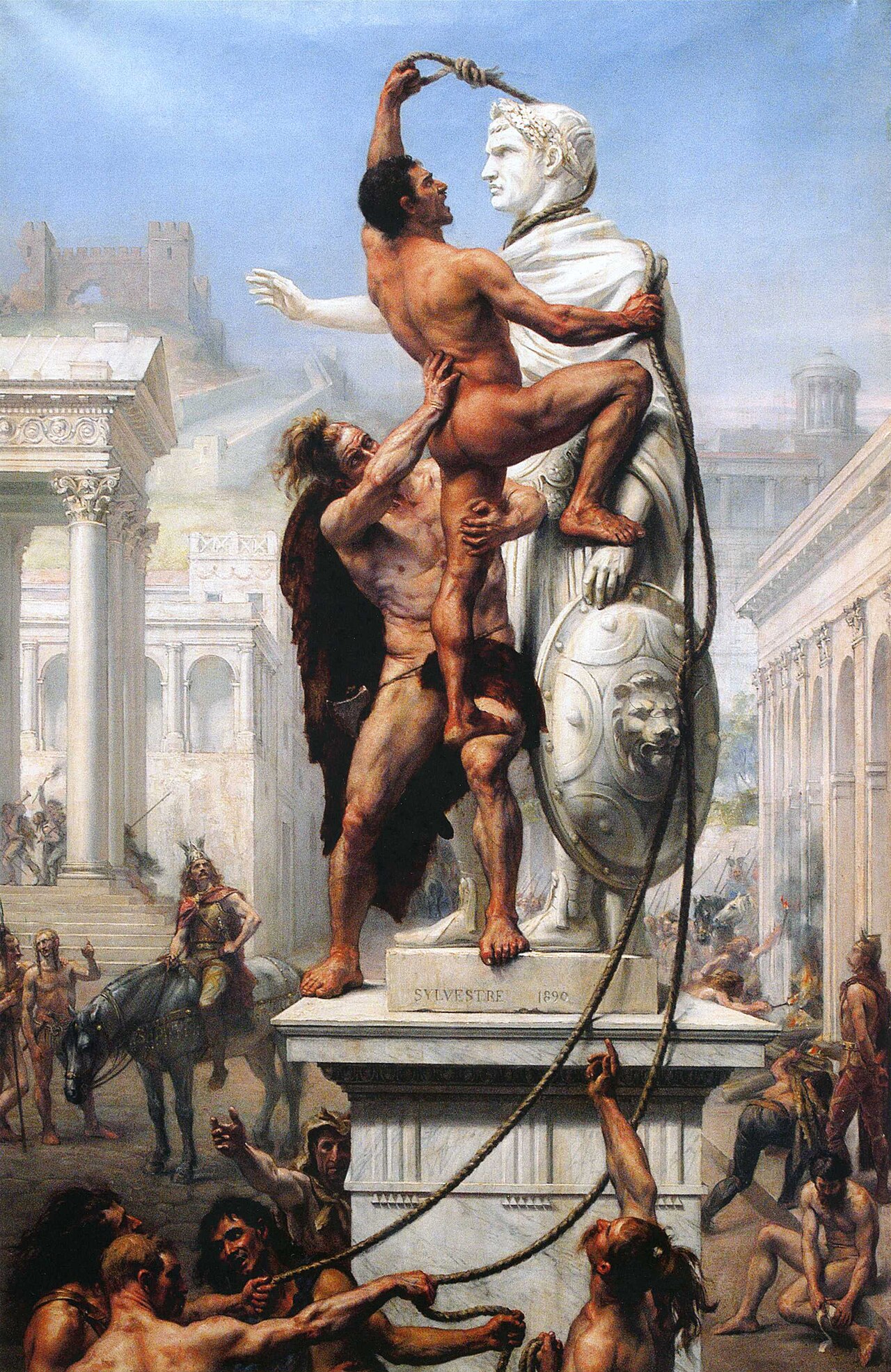 Sac de Rome by Joseph-Noël Sylvestre