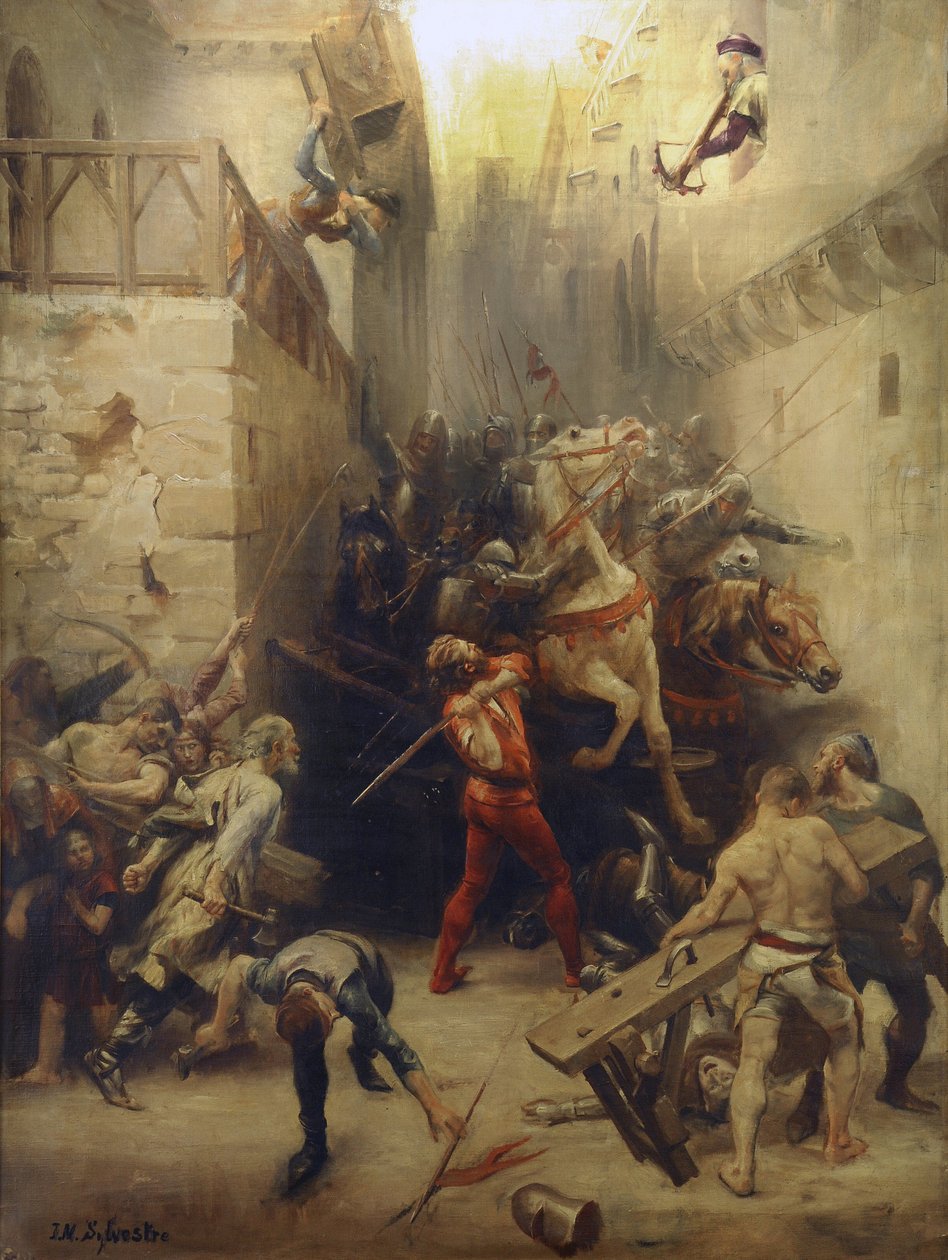 The Sack of Béziers in 1209 by Joseph-Noël Sylvestre