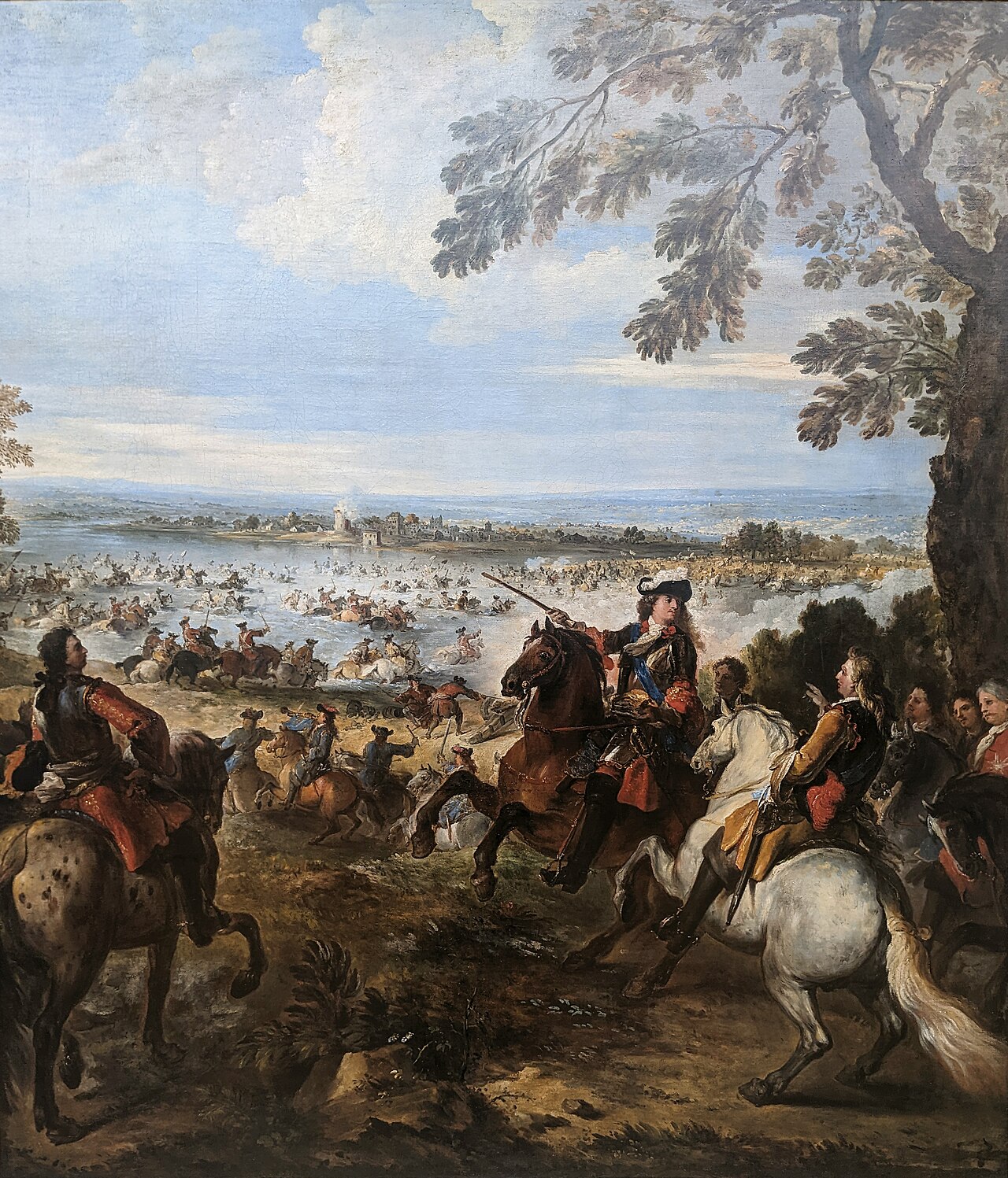 The Crossing of the Rhine by the Army of Louis XIV, 1672 by Joseph Parrocel