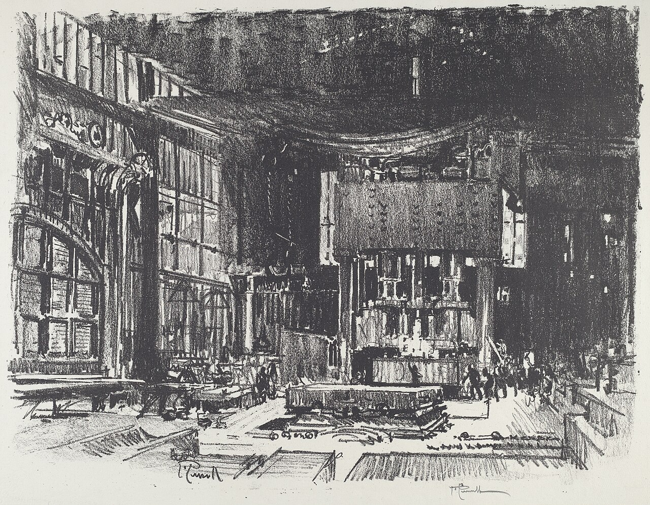 The Acolytes Preparing the Altar of the War God by Joseph Pennell