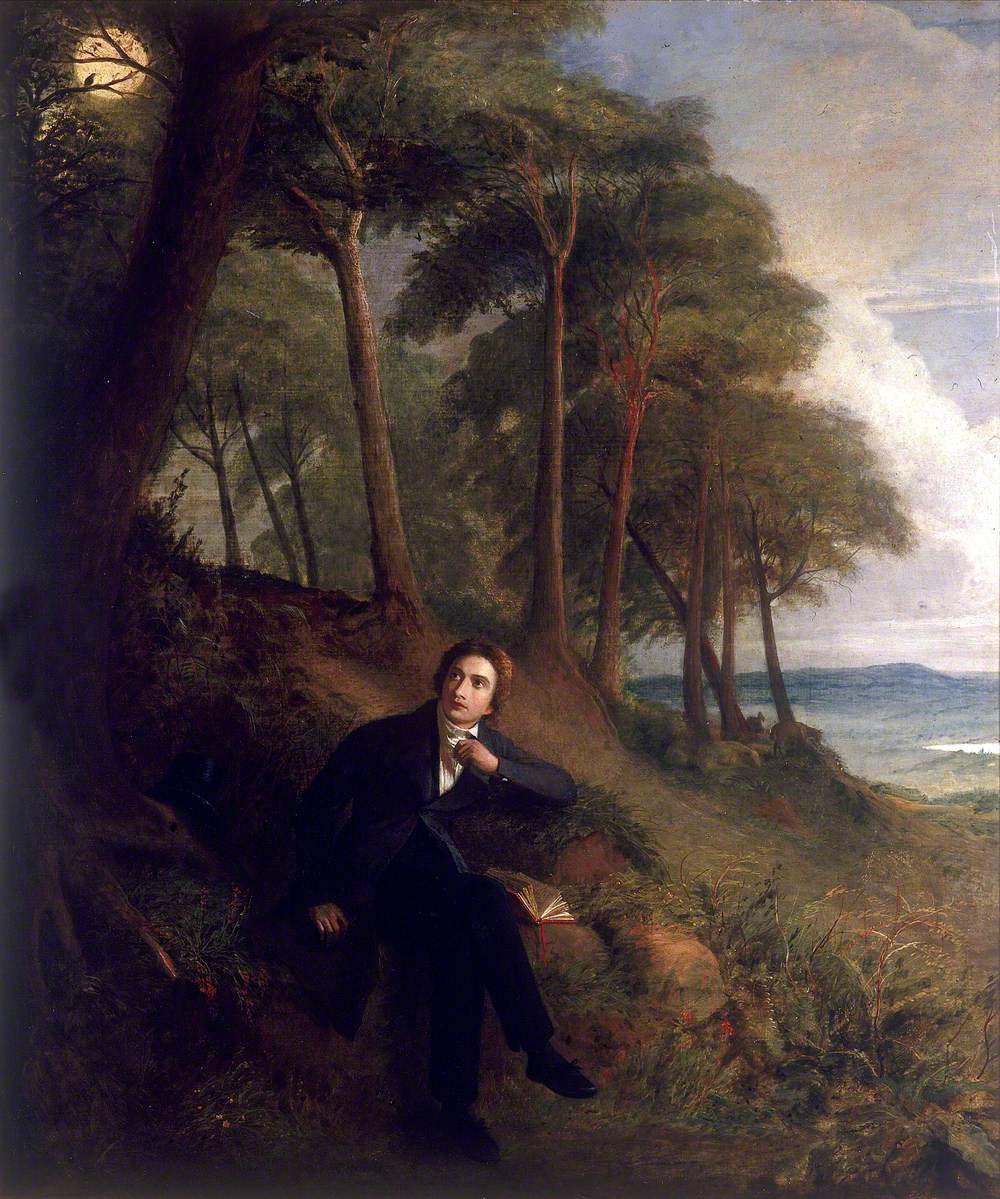 Keats Listening to a Nightingale on Hampstead Heath by Joseph Severn