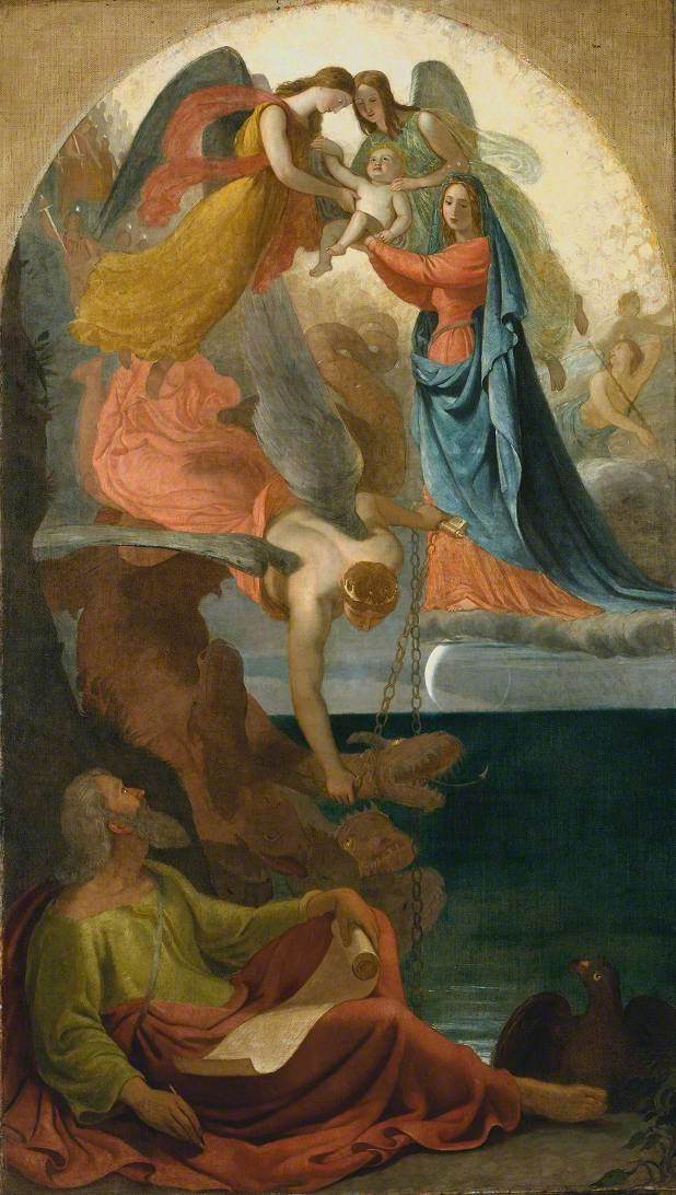 The Infant of the Apocalypse Saved from the Dragon by Joseph Severn