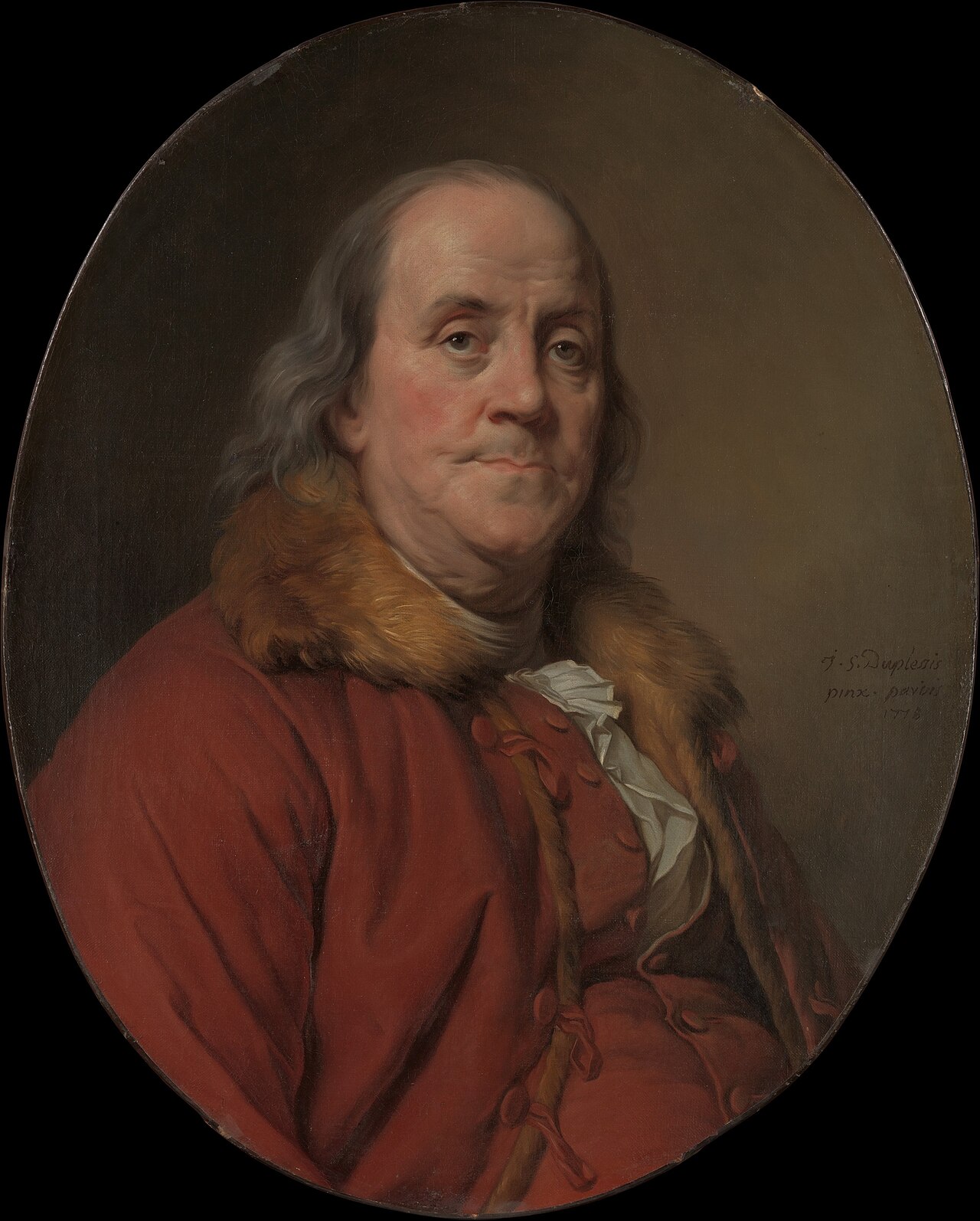 Benjamin Franklin (1706–1790) by Joseph-Siffred Duplessis