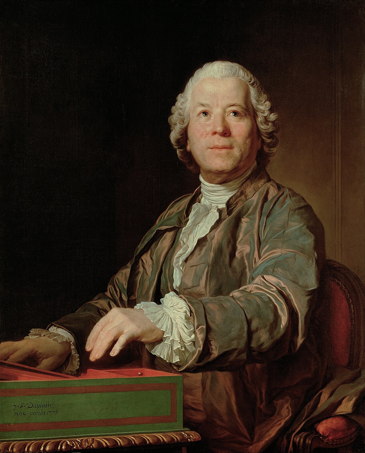 Cristoph Wilibald von Gluck at the Spinet by Joseph-Siffred Duplessis