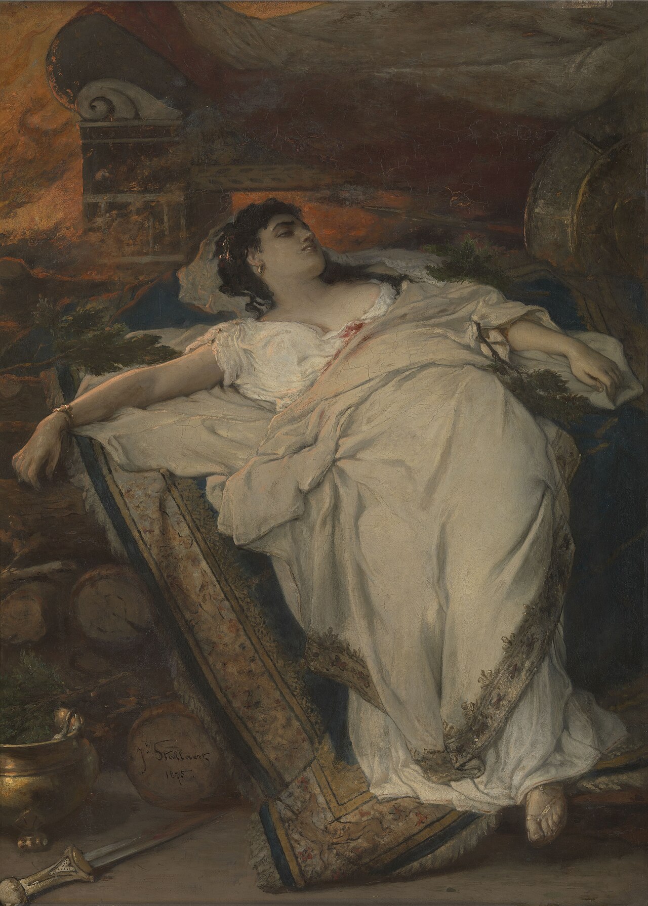 Polyxena Sacrificed on Achilles' Pyre by Joseph Stallaert