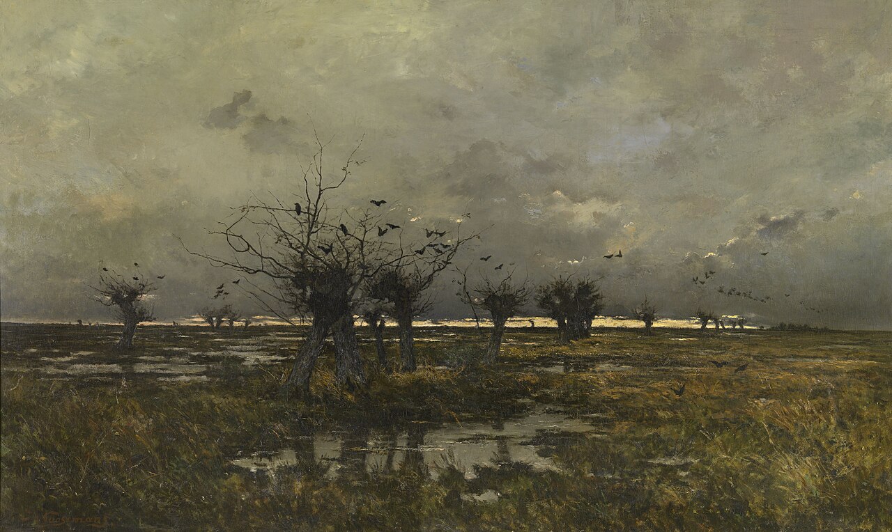 Evening in the Limburg Kempen by Joseph Théodore Coosemans