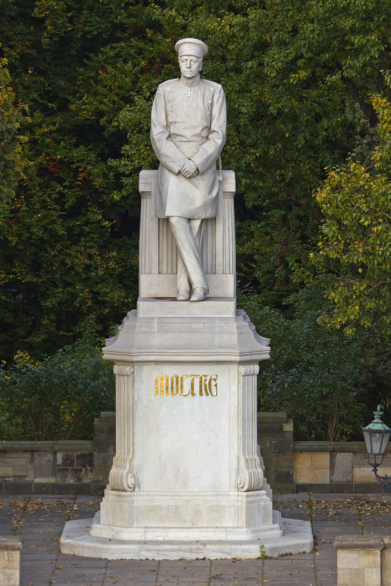 Statue of Helmuth von Moltke the Elder by Joseph Uphues
