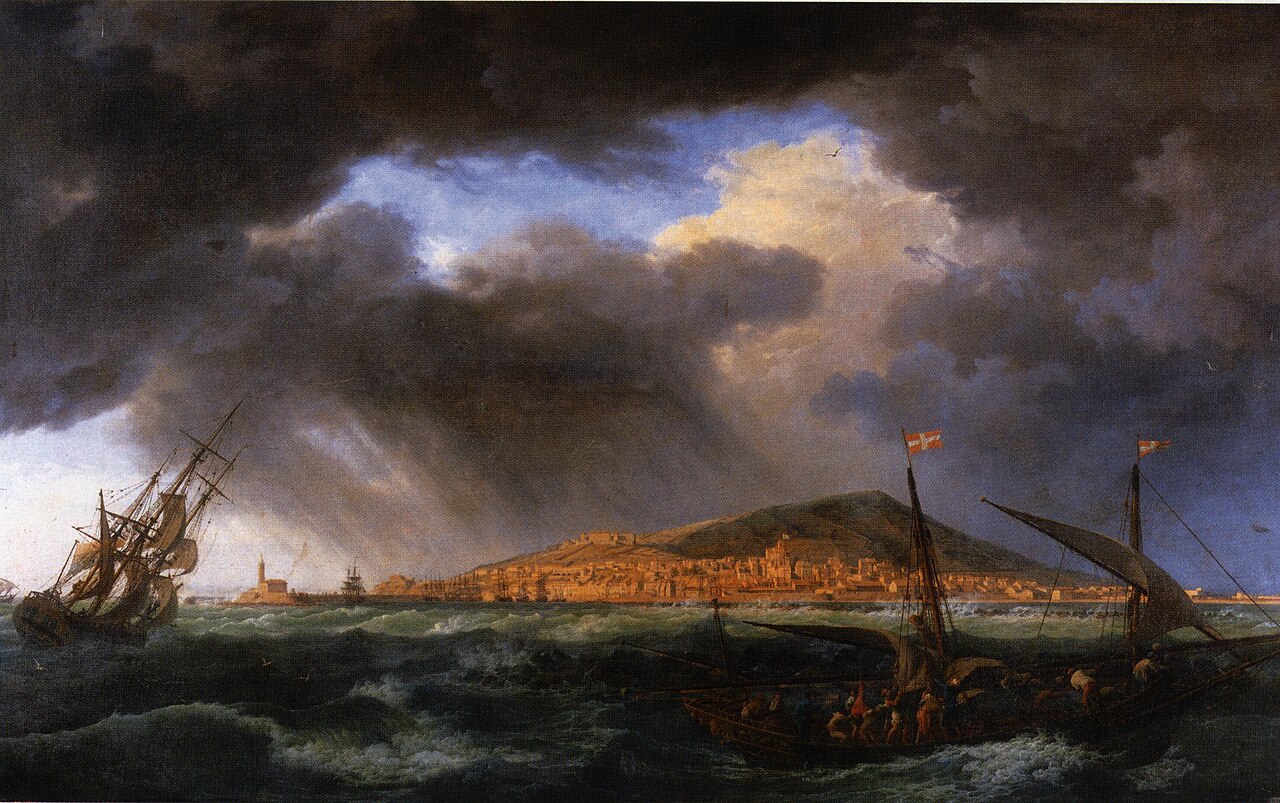 View of Sète Harbor by Joseph Vernet