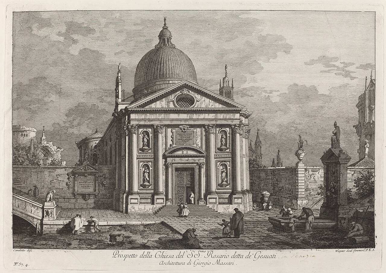 Prospetto della Chiesa del SS. Rosario detta de' Gesuati by Joseph Wagner