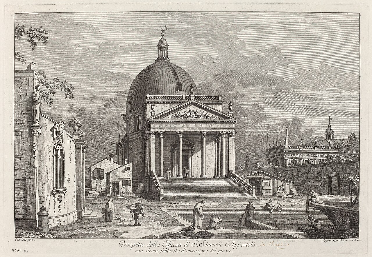 Prospetto della Chiesa di S. Simeone Appostolo by Joseph Wagner