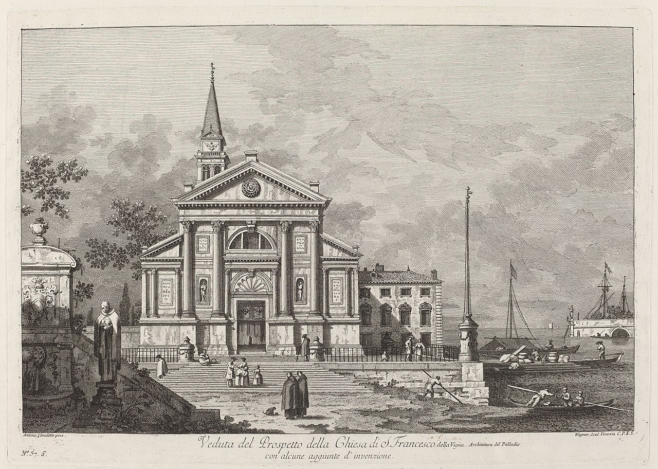Veduta del Prospetto della Chiesa del S. Francesco by Joseph Wagner