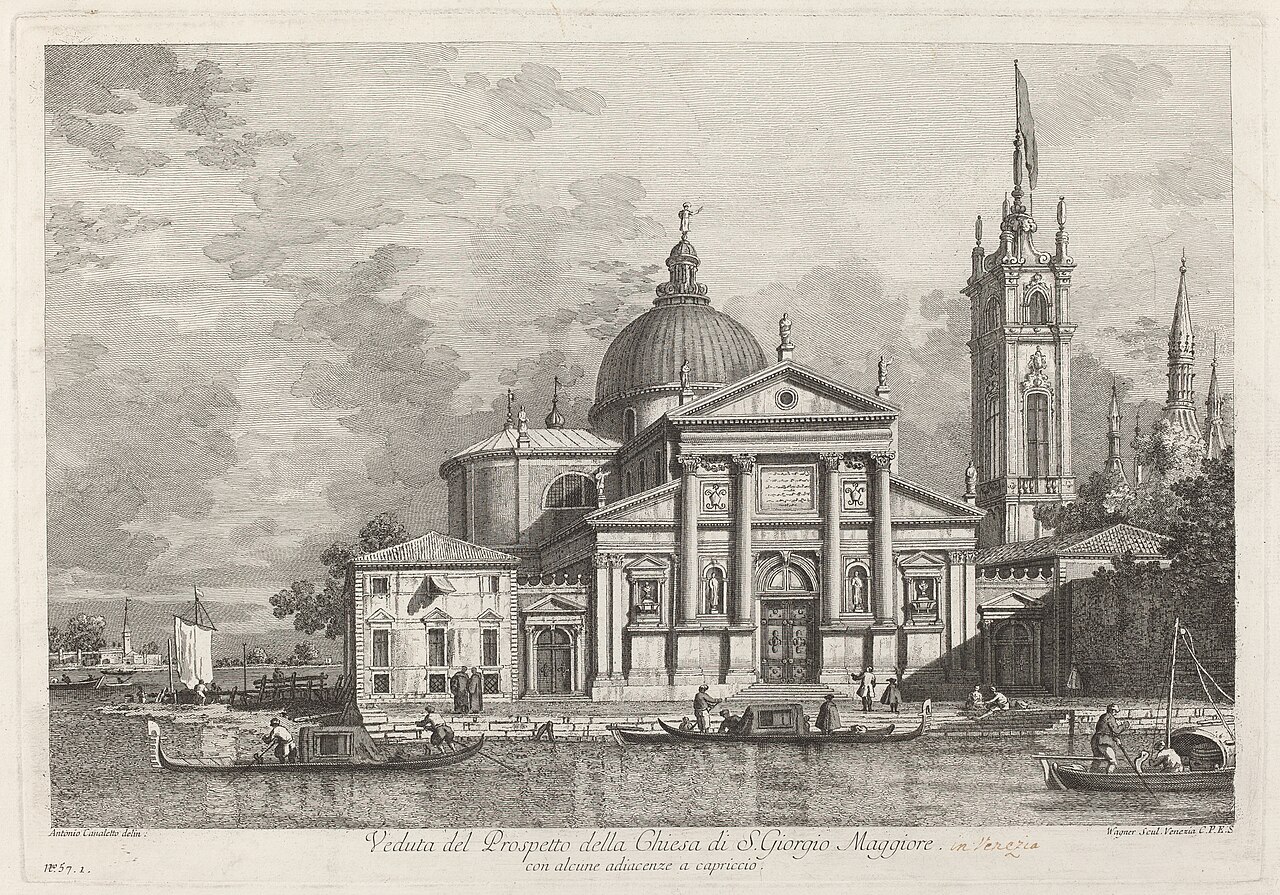 Veduta del Prospetto della Chiesa di S. Giorgio Maggiore by Joseph Wagner