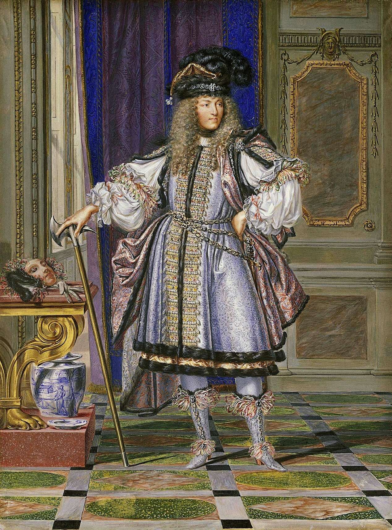 Louis XIV in Costume by Joseph Werner the Younger