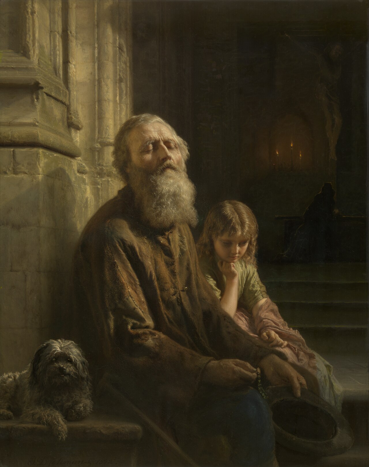 The Blind Beggar by Josephus Laurentius Dyckmans