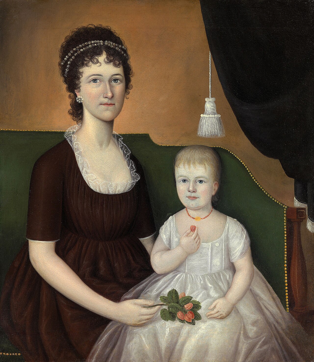 Mrs. Andrew Bedford Bankson and Son, Gunning Bedford Bankson by Joshua Johnson