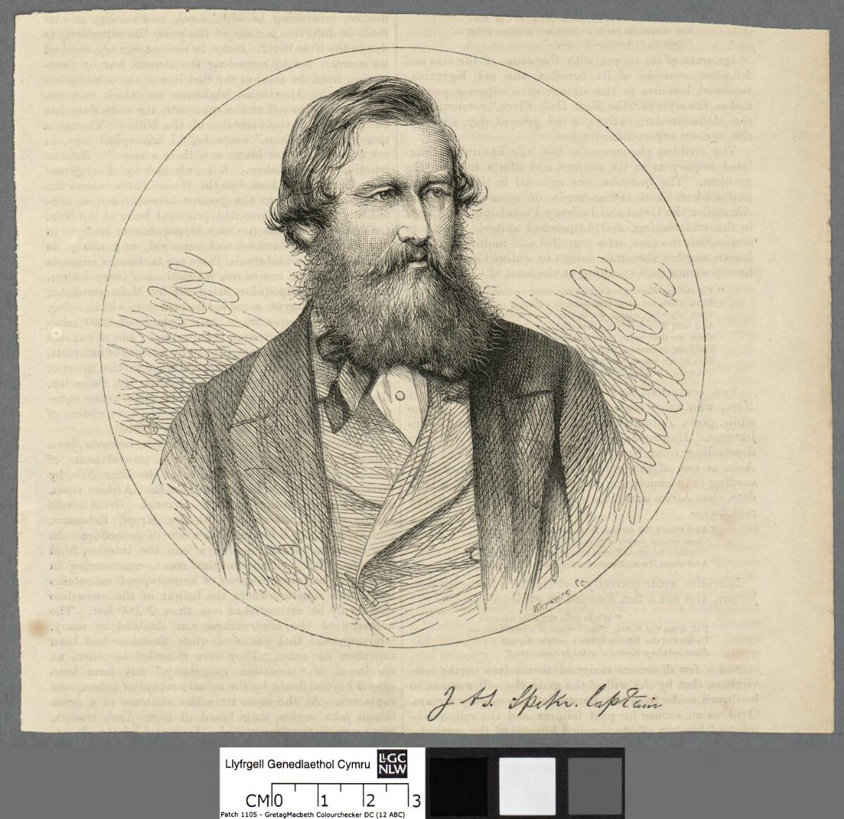 J. H. Speke. Captain by Josiah Wood Whymper