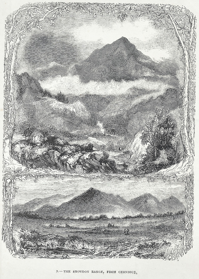 Moel Siabod: (and) The Snowdon Range, from Cernioge by Josiah Wood Whymper